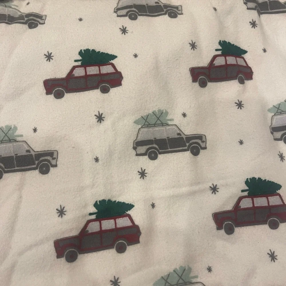 Target Christmas Flannel Car Truck Tree Twin Bedding Sheet Set